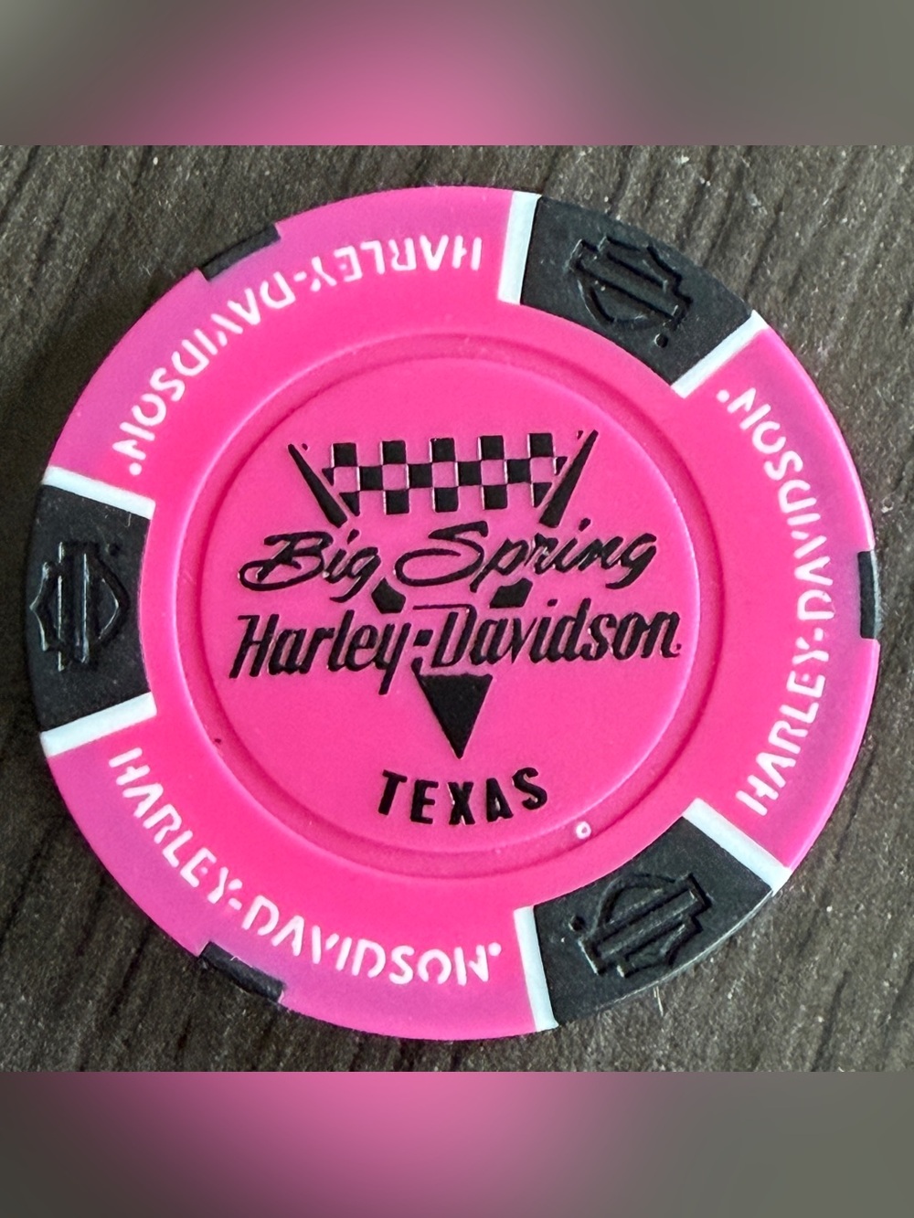 Collectible Harley Davidson Poker Chip Big Spring Harley Davidson Big Spring, TX